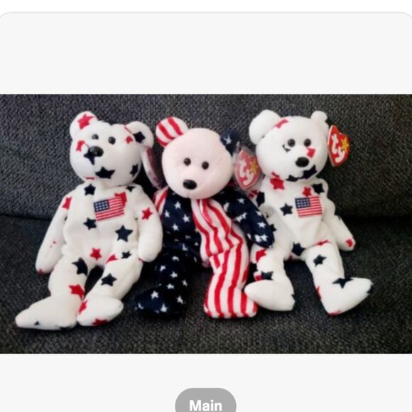 Ty Other - Rare Trio Alert: TY Beanie Babies - Glory x2 & Spangle Pink Head!